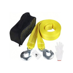 TopikaAuto 9T 6m Heavy Duty All Terrain Tow Recovery Strap with Hooks & Bag