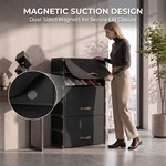 Topika - Shoe Cabinet With Doors To Close 6 Tier Shoe Storage