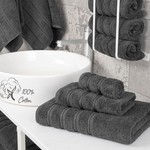 TopikaHome-8pcs Bath Towels Set, 100% Cotton, 500GSM, Large Bathroom Towels