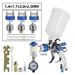 Topika - HVLP Air Spray Gun Kit with 1.4/1.7/2.0/2.5mm Nozzles, 600ml Cup