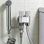 Topika 1/2" Double Switch Stainless Steel Angle Valve For All Scene, Sliver