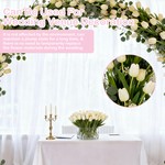 Topika Artificial Flowers 30pcs Real Touch Tulip Bouquet Home Decor