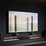 Topika Universal TV Stand, Height Adjustable, 70kg Load For 32-85" TVs
