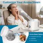 Topika Nano Facial Steamer with 360 Rotating Nozzle for Home Spa Skincare