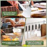 Topika 36PCS Grill Tool Set - Flat Grill Accessories for BBQs & Camping