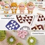 Topika Crochet Kit For Beginners, Crochet Set With Yarn, Hooks And Needles