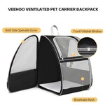 Topika Backpack Pet Carrier for Small Dogs & Cats, Breathable Cat Carrier