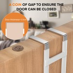 Topika-Door Hooks Over Door Hanger,Stainless Steel Hooks For Hanging Items