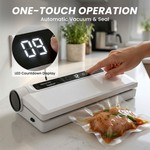 Topika Vacuum Sealer Machine With 60KPa Suction, for Dry & Wet Food Sealing