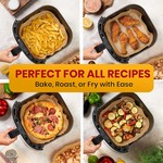 Topika 200 Pcs Air Fryer Liners Square Non-Stick Airfryer Liner Disposable