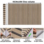 Topika Wood Grain Self Adhesive Wallpaper with Tools 10m x 45cm