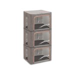 Topika - Storage Boxes for Clothes,Foldable Closet Storage w/ Clear Window