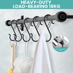 Topika 16-Piece S Hooks for Hanging w/ Safe Buckle.