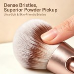 Topika 4-in-1 Magnetic Makeup Brush Set with Storage Pouch