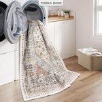 Topika - Floor Rug for Living Room 160 x 230cm, Washable, Non-Slip, Soft