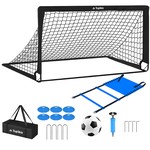 Topika Soccer Goal Set: Portable Fold-Up Training Goals (1.8 x 1.2 m)