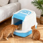 Topika Hooded Cat Litter Box with Litter Scoop, Fully Enclosed, Leak-Proof