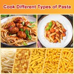 TopikaHome - Microwave Pasta Cooker with Strainer Lid and Cooking Guide