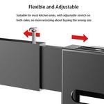 Topika - Adjustable & Stretchable Over-The-Sink Dish Drying Rack, 64-100cm