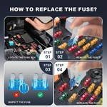 TopikaAuto - 300Pcs Car Blade Fuses Kit 2-40A, Mini, Standard & Micro Blade