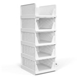 Topika Closet Organisers & Storage Foldable Basket With Slide-Out Design