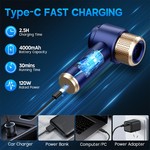 Topika Car Vacuum Cleaner Cordless, 16000Pa Suction, 2-in-1 Blower Function