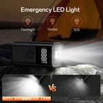 Topika 4-In-1 Battery Starter, Car Battery Jump Starter With Air Compressor