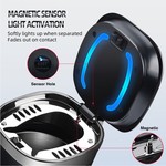 Topika Car Ashtray with Lid, Smokeless Ash Tray, Mini Car Trash Can