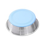 Topika Stainless Steel Dog Bowl with Non-Slip Silicone Base, 21cm Big Bowl