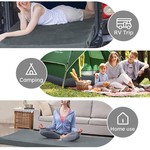 Topika Memory Foam Camping Sleeping Pad Waterproof Outdoor Roll up Mattress