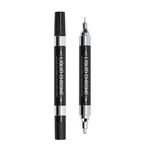 ZEYAR - Silver Liquid Chrome Metallic Marker, Double Tip (0.8mm & 2.5mm)