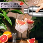 Topika - Cocktail Shaker Set, Drink Mixer & Bartender Kit for Home Bars