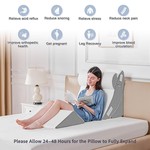 Topika - Bed Wedge Pillow Set for Adults Sleep Apnea & Post Surgery