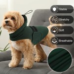 Topika Dog Calming Vest Hoodie Military