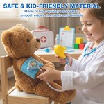 Topika Kids Doctor Kit for Dress-Up, Pretend Clinic Play 35 Pieces