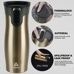 Topika - 420ml Coffee Flask Travel Mug with AutoSeal Lid, Leakproof