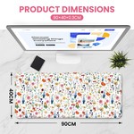 Topika Mousepad, Mouse Pads And Mouse Mats For Laptops Pink Floral Desk Pad
