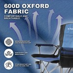 Topika Folding Camping Chair - Sturdy Outdoor Folding Chair for Adults