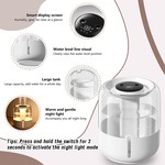 Topika Humidifier Diffuser 6.8L Dual Nozzle Quiet with Night Light for Home