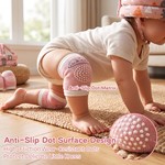 Topika Baby Safety Helmet Set with 4 Knee Pads for Crawling and Walking