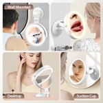 Topika Double-sided Makeup Mirror, Lighting Mirror, Rechargeable