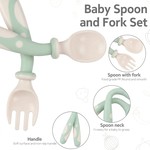 Topika Baby Spoons & Toddler Utensils Set, Bendable Training 6 Piece