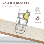 Topika - Placemats Set of 6, PU Table Mats, 43x30cm, Waterproof & Oil-Proof