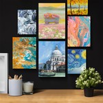 VSelect Stretched Cotton Canvas Boards for Painting Blank Painting Canvas