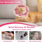 TopikaPet Soft Cat Cone Collar Alternative for Small Pets Recovery