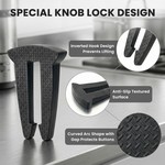 Topika 6-Piece Oven Knob Protectors, Stove Safety Lock for Baby & Pet