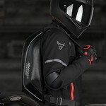 Motocentric Motorcycle Backpack Waterproof Hard Shell 48L Carbon Fiber