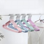 TopikaHome - 30 Pack Non-Slip Groove Clothes Hangers, Adult Hanger, Metal Hook