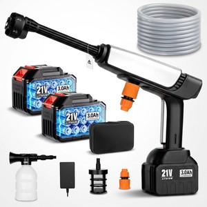 Topika - Cordless Pressure Washer 21V Car Washing Water Gun 2.2MPa