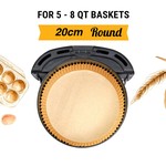 Topika Round Air Fryer Liners Disposable Airfryer Liner for Baking 200Pcs
